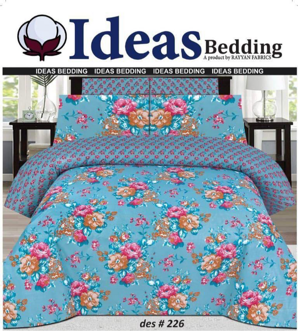 IDEAS PURE COTTON BEDSHEET 3 PIECE -/D226
