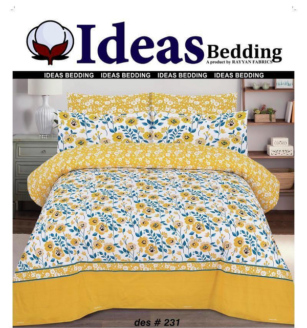 IDEAS PURE COTTON BEDSHEET 3 PIECE -/D231