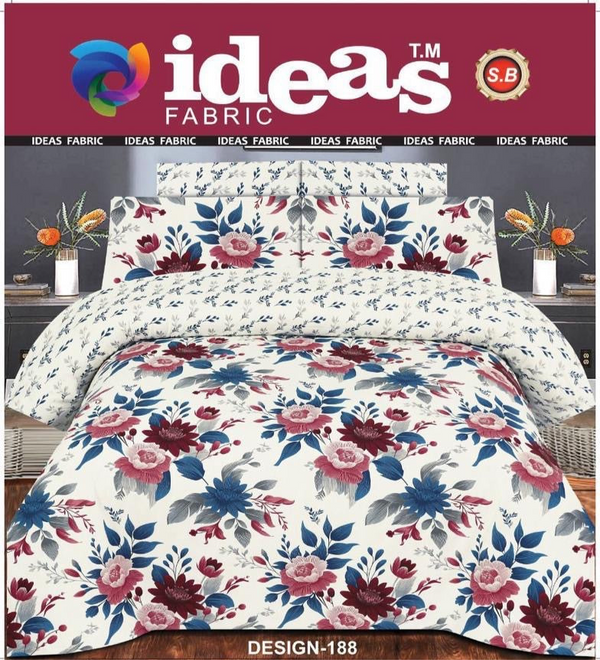 IDEAS PURE COTTON BEDSHEET 3 PIECE -/D188