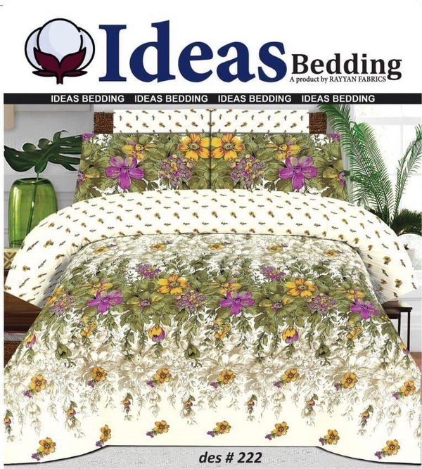 IDEAS PURE COTTON BEDSHEET 3 PIECE -/D222